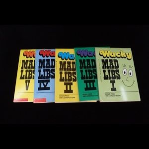 Wacky Mad Libs 5 Count - New